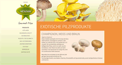 Desktop Screenshot of muenzners-pilze.de